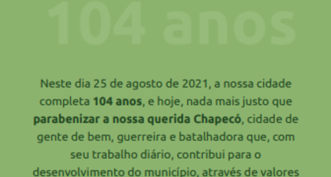 Chapec%c3%b3 104 anos   