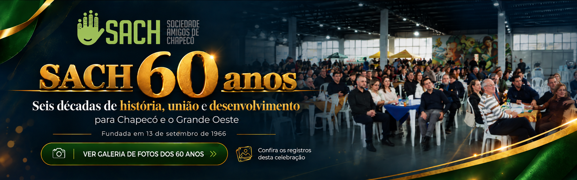 Banner comemorativo sach 60 anos